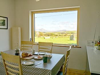 Dining with a view towards Croagh Patrick